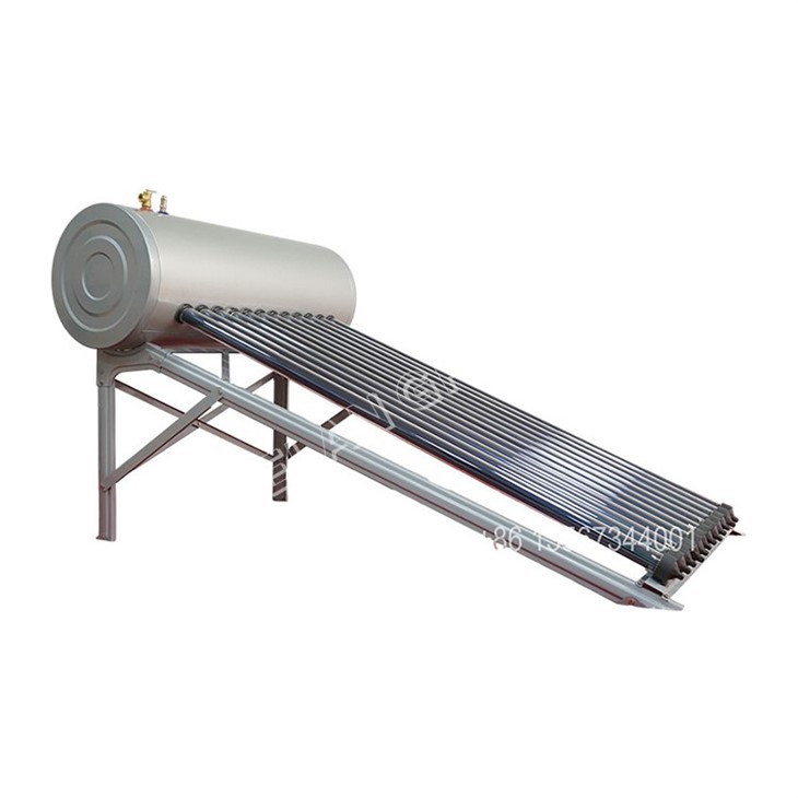 Integrated pressure solar water heater with heat pipe